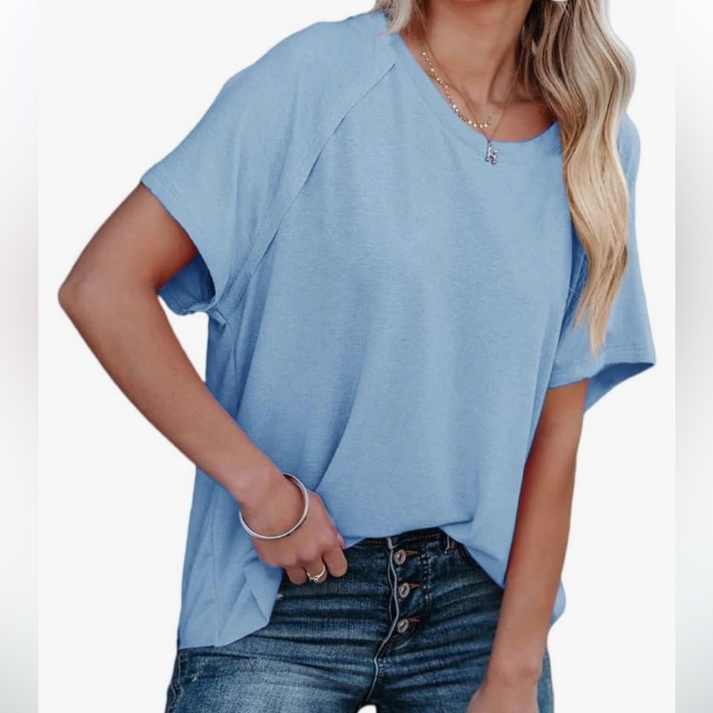 Blue Loose Top